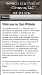 Mobile Screenshot of newtonlawclemson.com