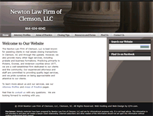 Tablet Screenshot of newtonlawclemson.com